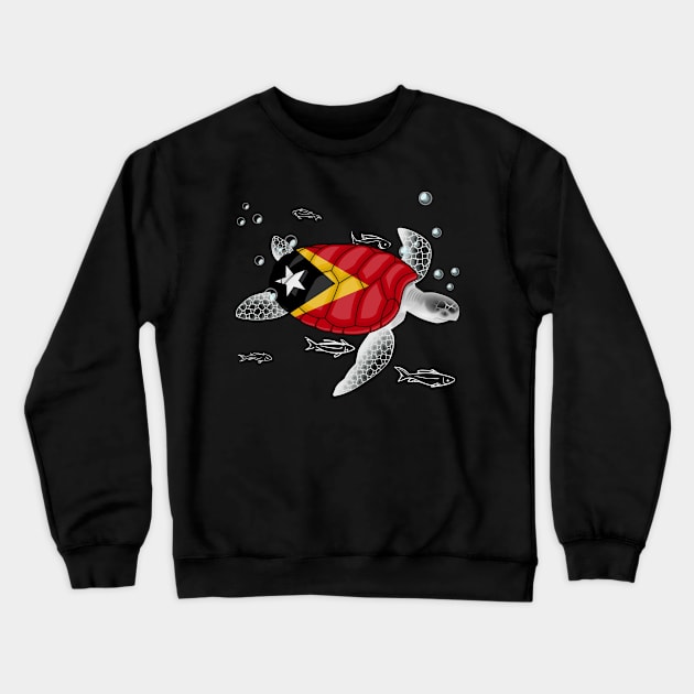 East Timor Turtle Crewneck Sweatshirt by Fusti